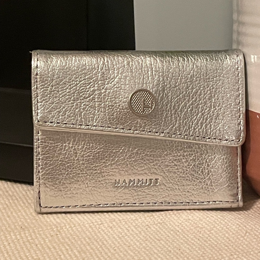 Hammitt Montana Pocket sidewalk silver leather